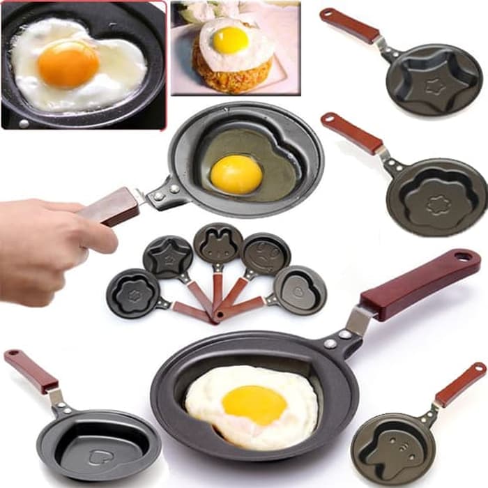 Breakfast Omelette Fry Pan Cartoon Non Stick Frying Pan For Eggs Mini Pancake Pot Creative Baking Pan Iron Omelette Pan Cast