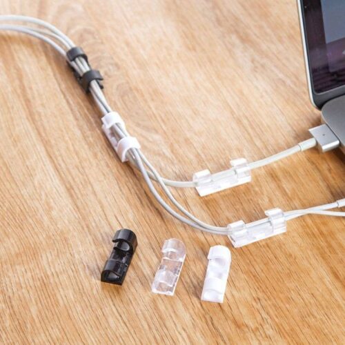 transparent self adhesive stick wire organizer line cable clip buckle clips fixer fastener drop wire holder for wall