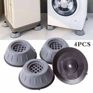 4Pcs Washing Machine Floor Mat Elasticity Earth Protectors Anti Vibration