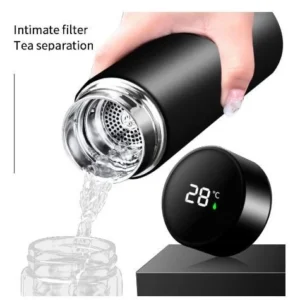 500ml Thermos Water Bottle, Led Touch Screen Temperature Display