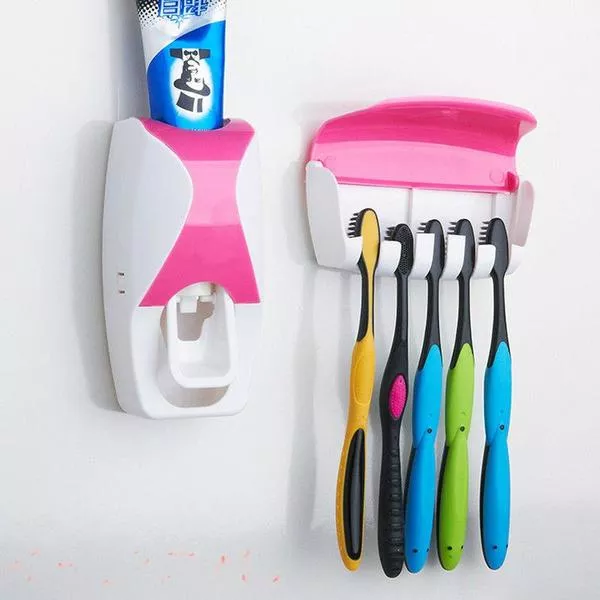 Toothbrush Holder & Automatic Toothpaste Dispenser JUXIN-300