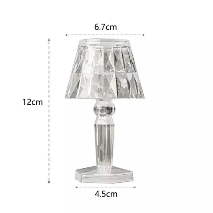 LED Diamond Night Light Table Lamp for Kids Bedroom, Home Decoration