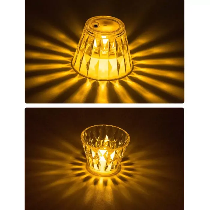 LED Diamond Night Light Table Lamp for Kids Bedroom, Home Decoration