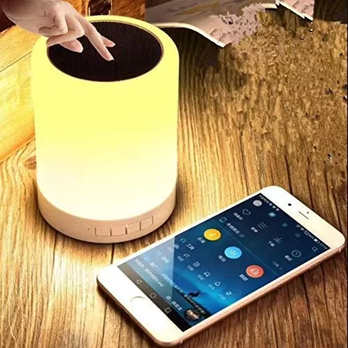Bluetooth Speaker Wireless Portable Sensor Touch Color Control Lamp