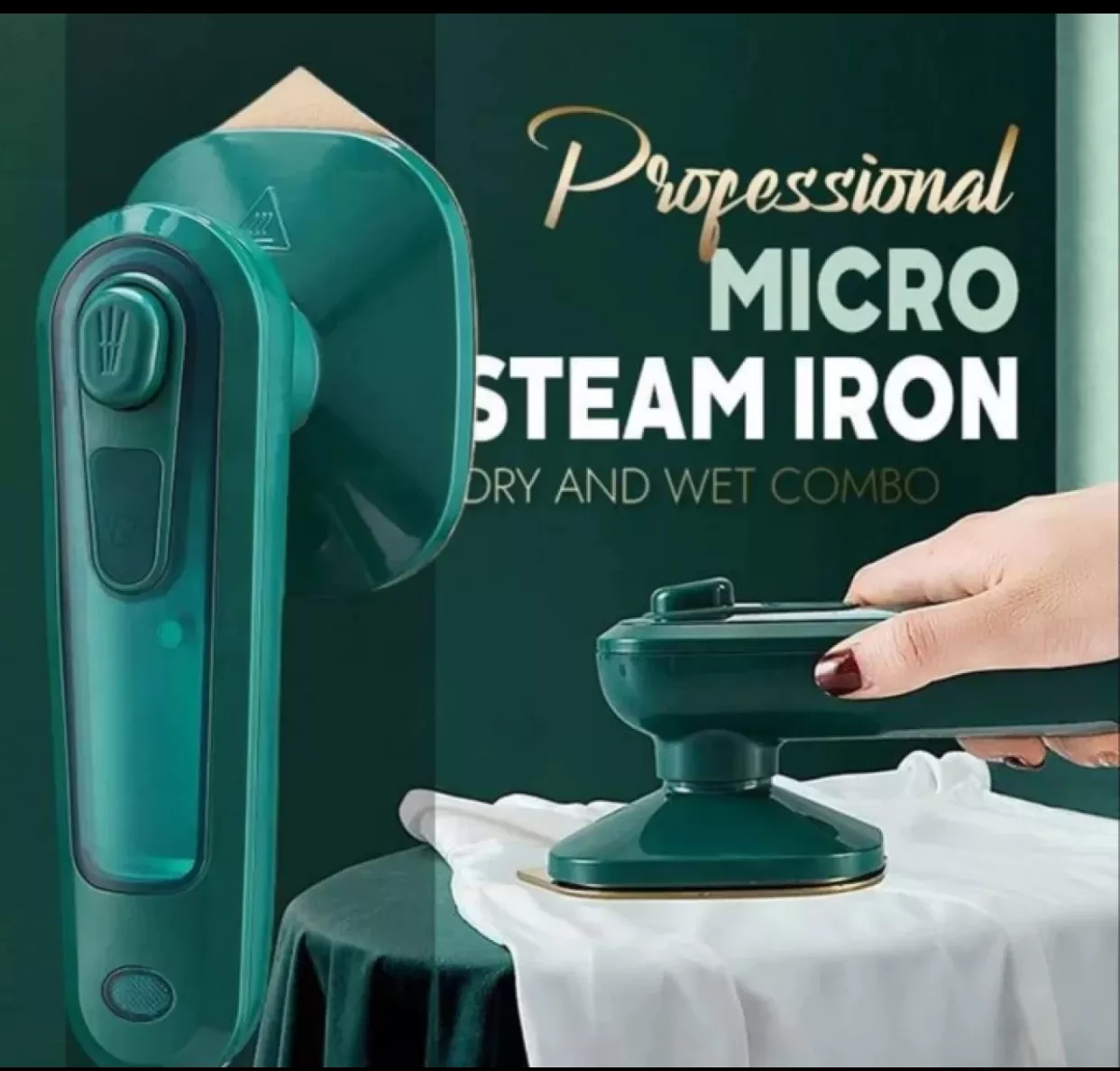 Mini Steam Iron Professional Portable Micro Steam Flatiron