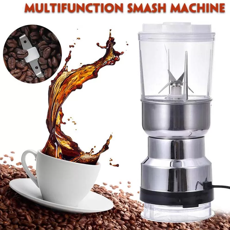 Electric Coffee Grinder and Portable Juicer 2in1 Steel Bowl
