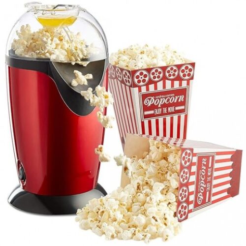 Electric Popcorn Maker Machine Oil Free Automatic in Home Now