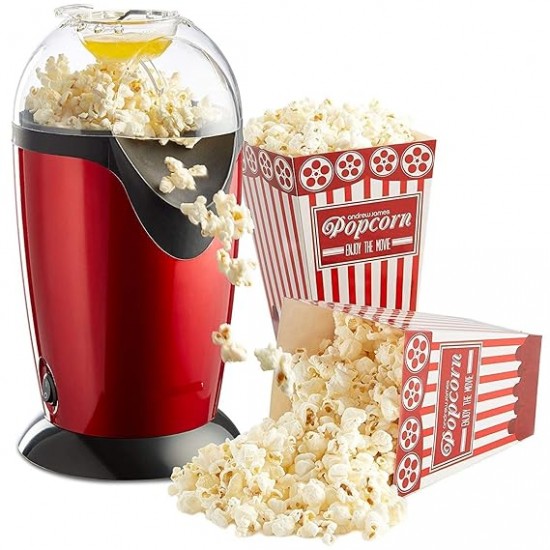 Electric Popcorn Maker Machine Oil Free Automatic in Home Now