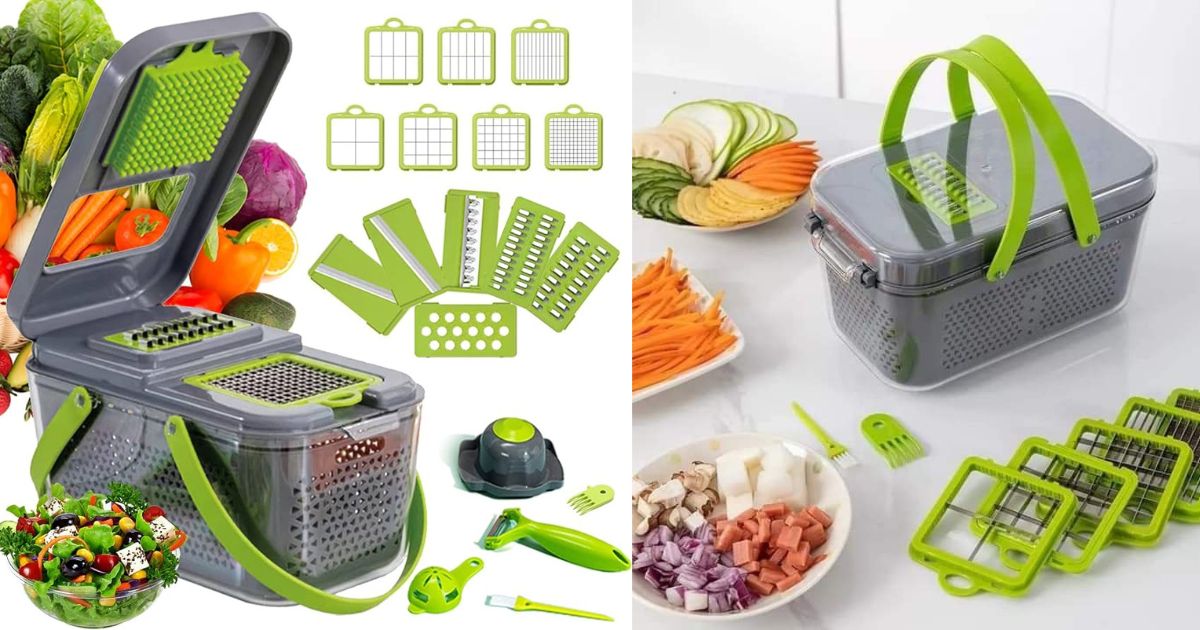 22in1 Vegetable Cutter Slicer Chopper The Ultimate Kitchen Companion